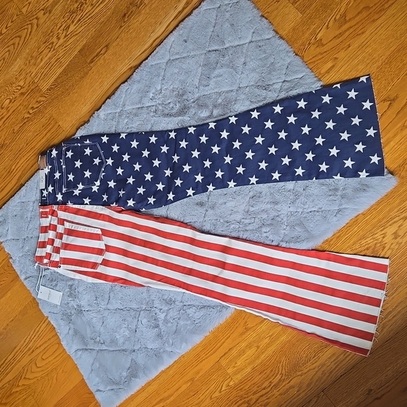 Judy Blue High Waist Flare American Flag Jeans, Jr Women's 13/31, New With Tags - Picture 13 of 13